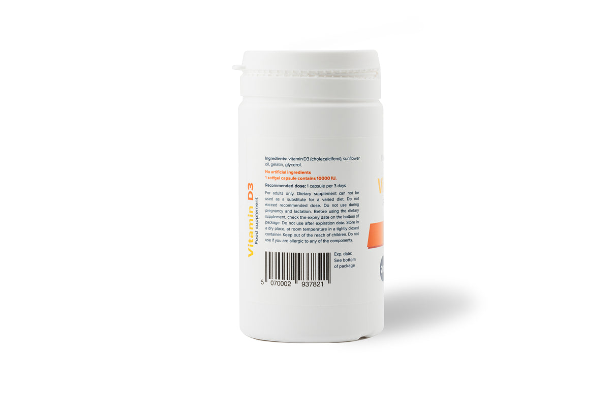 Vitamin D3 200 µg – 100 Kapseln